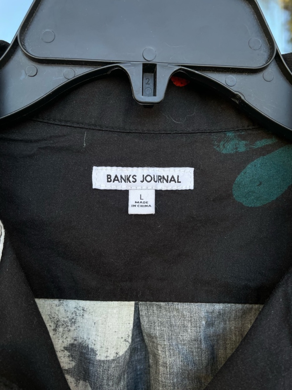 Banks Journal * Black Floral Patterned Shirt L - Picture 8 of 11